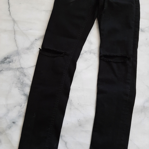 Acne Studios Skin 5 Black Denim Jeans 27/32 - Picture 3 of 6